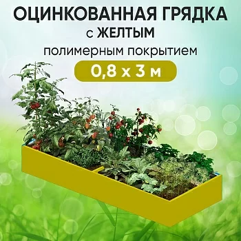 Грядка желтая (0,8 х 3)